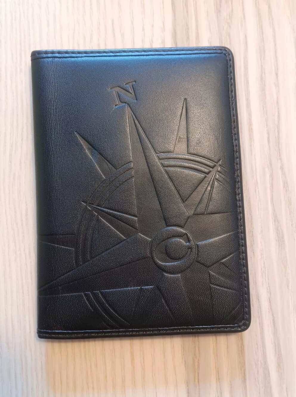 Coach Passport and ID Holder, Black Leather, NWOT